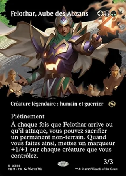 Felothar, Aube des Abzans, carte Magic TDM 358 — extension Tarkir: Dragonstorm