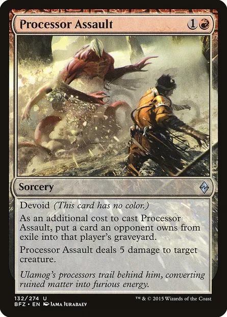 Processor Assault, Magic card BFZ 132 — Battle for Zendikar set