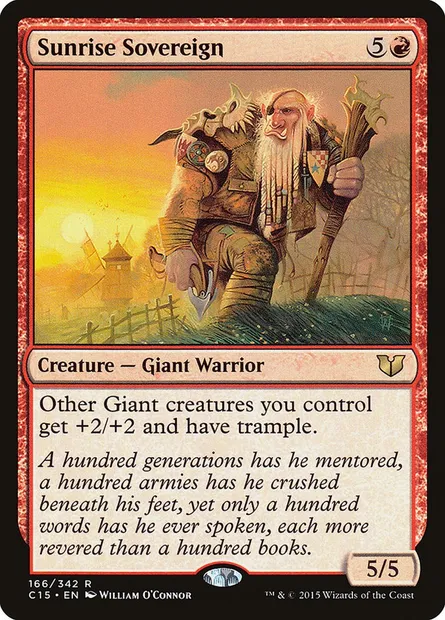 Sunrise Sovereign, Magic card C15 166 — Commander 2015 set