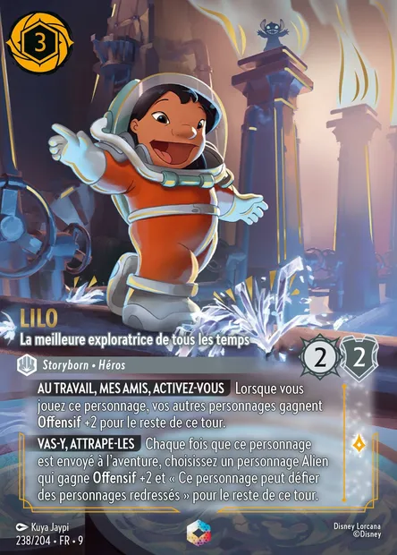 Lilo - La meilleure exploratrice de tous les temps, carte Disney Lorcana CH9-238 — extension Fabuleux