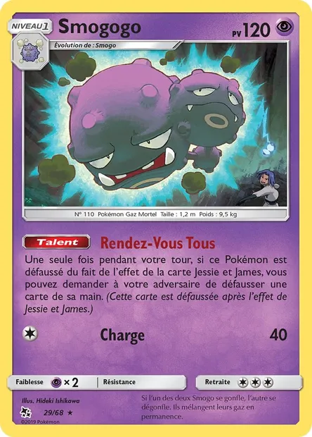 Smogogo, carte Pokémon HIF 29 — extension Destinées Occultes
