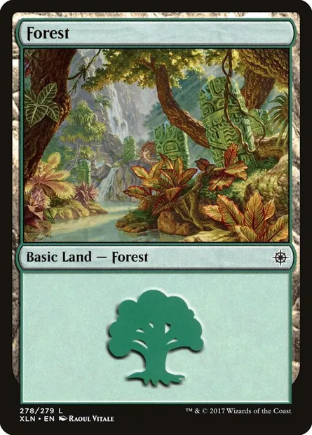 Forest, Magic card XLN 278 — Ixalan set