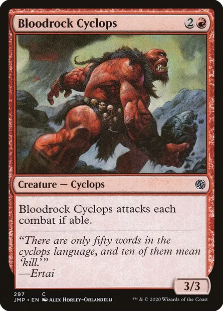 Bloodrock Cyclops, Magic card JMP 297 — Jumpstart set