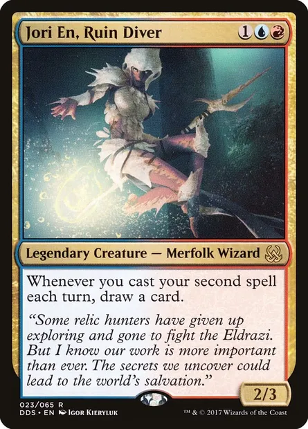 Jori En, plongeuse des ruines, carte Magic DDS 23 — extension Duel Decks: Mind vs. Might
