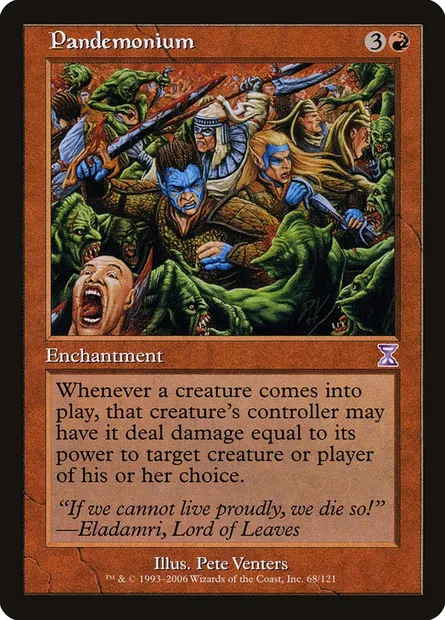 Pandemonium, Magic card TSB 68 — Time Spiral Timeshifted set
