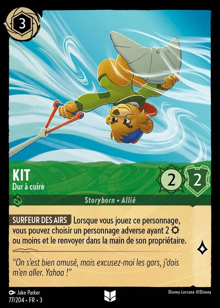 Kit - Dur à cuire, carte Disney Lorcana CH3-077 — extension Les Terres d'Encres