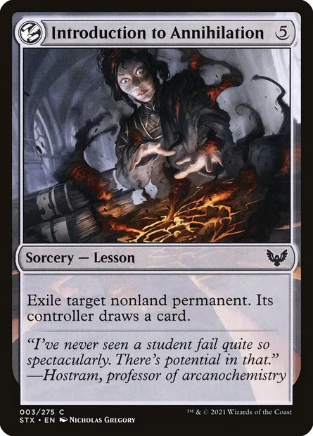 Introduction to Annihilation, Magic card STX 3 — Strixhaven: School of Mages set