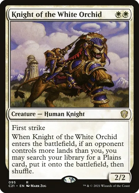 Knight of the White Orchid, Magic card C21 95 — Commander 2021 set