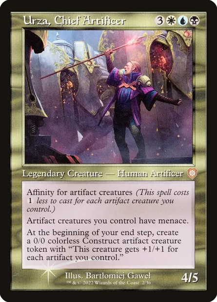 Urza, Chief Artificer, Magic card BRC 2 — The Brothers' War Commander set