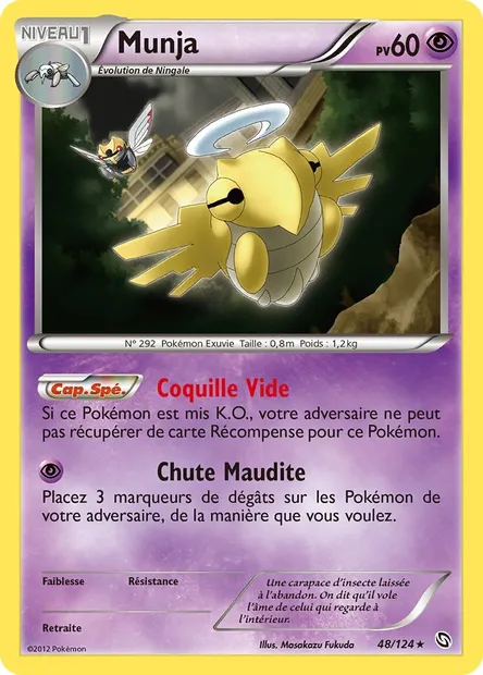 Munja, carte Pokémon DRX 48 — extension Dragons Éxaltés