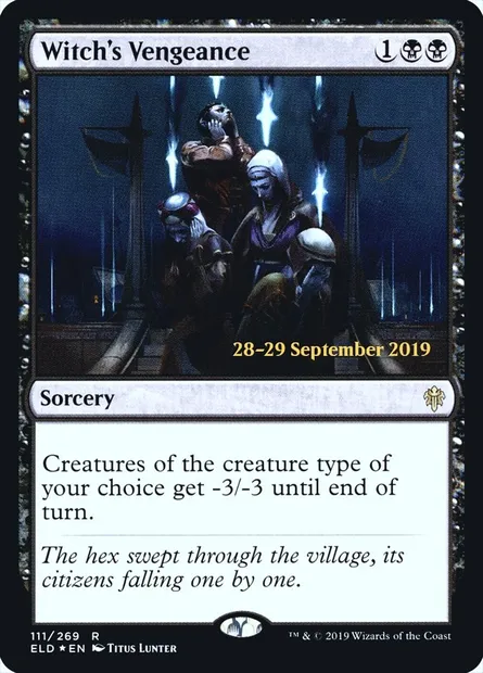 Witch's Vengeance, Magic card PELD 111s — Throne of Eldraine Promos set