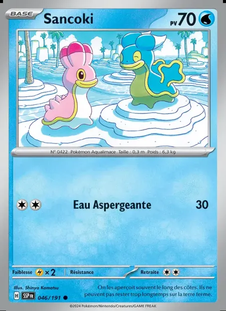 Sancoki, carte Pokémon SSP 046 — extension Étincelles Déferlantes