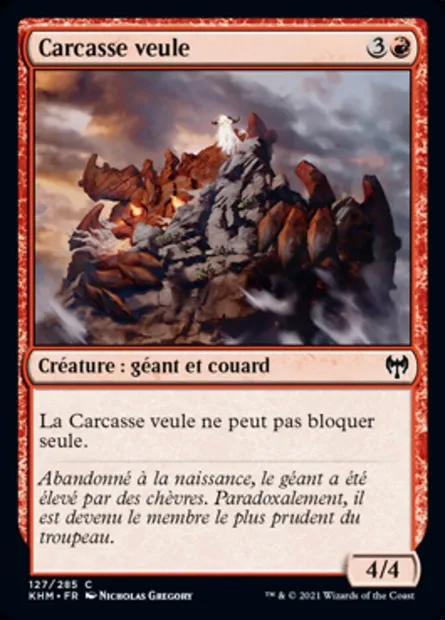 Carcasse veule, carte Magic KHM 127 — extension Kaldheim