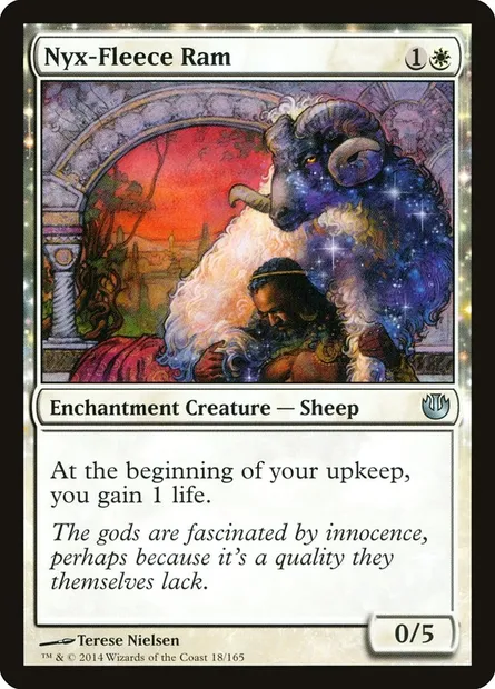 Nyx-Fleece Ram, Magic card JOU 18 — Journey into Nyx set