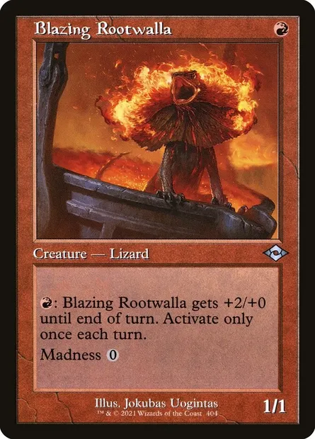 Blazing Rootwalla, Magic card MH2 404 — Modern Horizons 2 set
