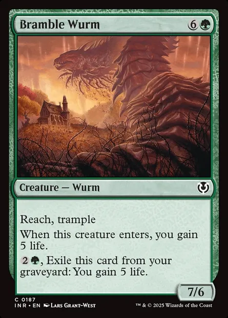 Bramble Wurm, Magic card INR 187 — Innistrad Remastered set
