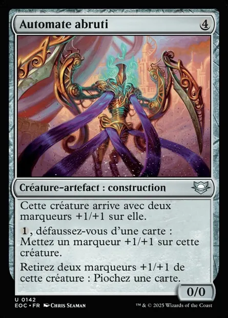 Automate abruti, carte Magic EOC 142 — extension Edge of Eternities Commander