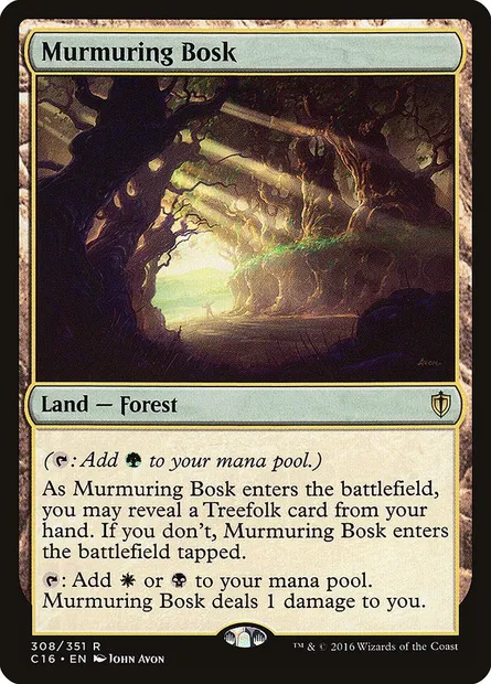 Murmuring Bosk, Magic card C16 308 — Commander 2016 set