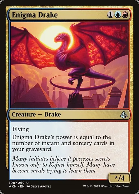 Enigma Drake, Magic card AKH 198 — Amonkhet set