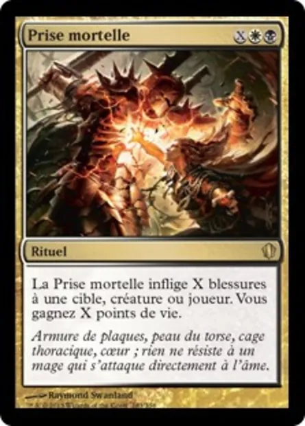 Prise mortelle, carte Magic C13 183 — extension Commander 2013