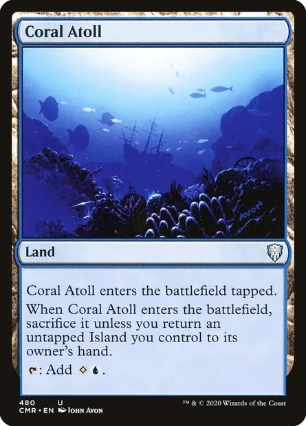 Coral Atoll, Magic card CMR 480 — Commander Legends set