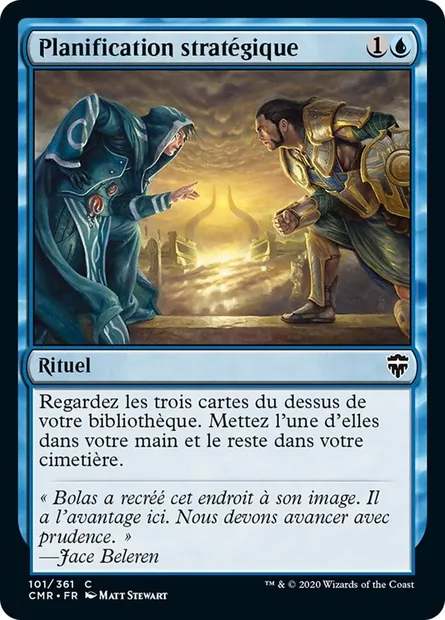 Planification stratégique, carte Magic CMR 101 — extension Commander Legends