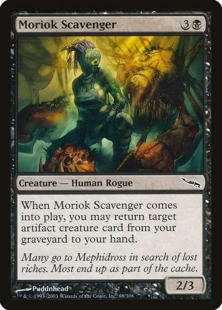 Moriok Scavenger, Magic card MRD 68 — Mirrodin set