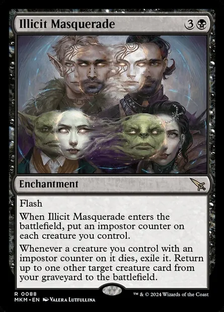 Illicit Masquerade, Magic card MKM 88 — Murders at Karlov Manor set