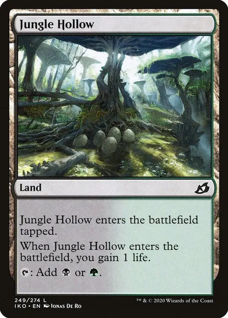 Jungle Hollow, Magic card IKO 249 — Ikoria: Lair of Behemoths set