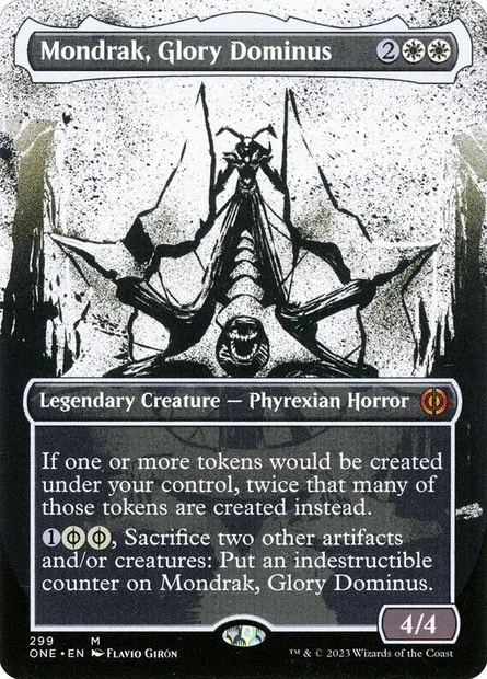 Mondrak, Glory Dominus, Magic card ONE 299 — Phyrexia: All Will Be One set