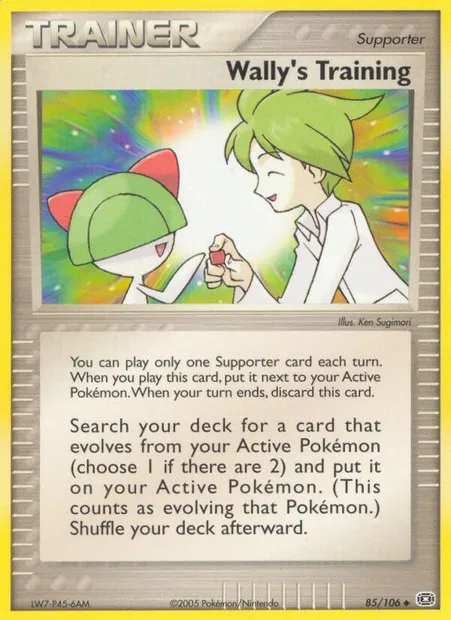 Wally's Training, Pokémon card EM 85 — Emerald set