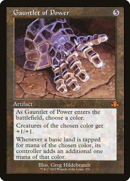 Gauntlet of Power, Magic card DMR 378 — Dominaria Remastered set