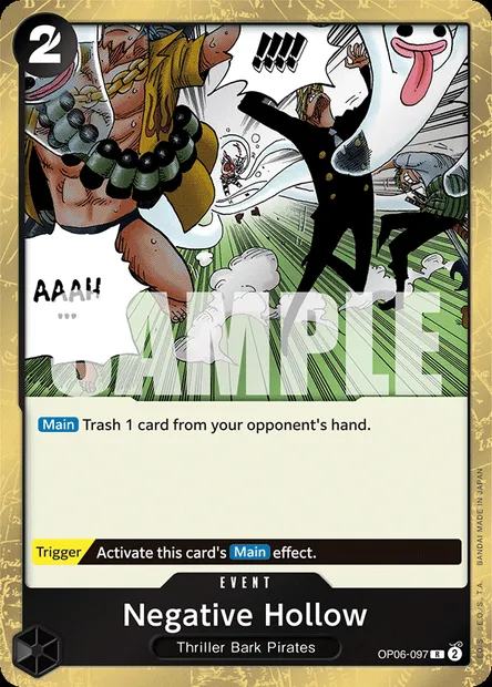 Negative Hollow, One Piece card OP06-097 — WINGS OF THE CAPTAIN set