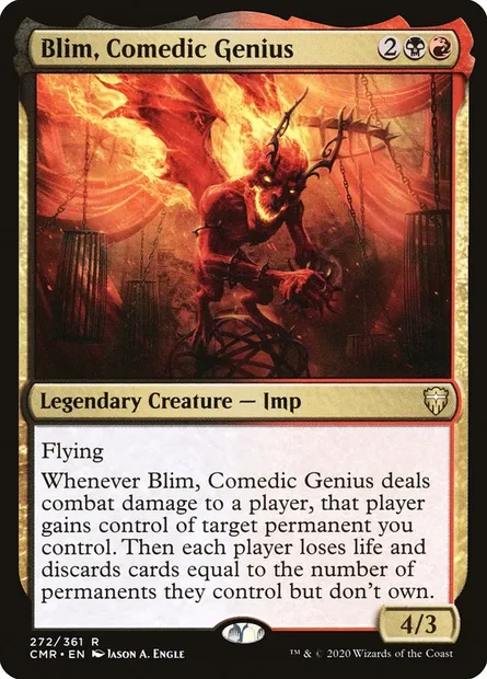 Blim, Comedic Genius, Magic card CMR 272 — Commander Legends set