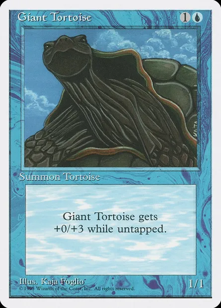 Giant Tortoise, Magic card 4ED 76 — Fourth Edition set