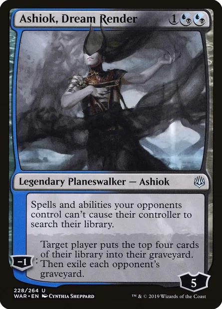 Ashiok, Dream Render, Magic card WAR 228 — War of the Spark set