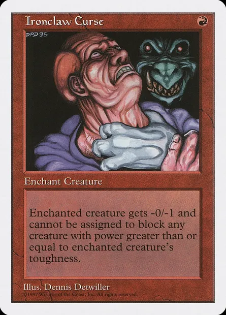 Ironclaw Curse, Magic card 5ED 244 — Fifth Edition set