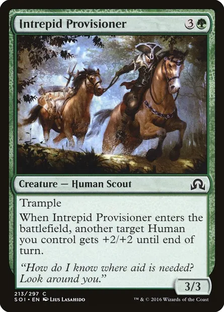 Intrepid Provisioner, Magic card SOI 213 — Shadows over Innistrad set