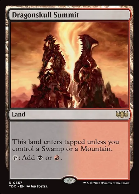 Dragonskull Summit, Magic card TDC 357 — Tarkir: Dragonstorm Commander set