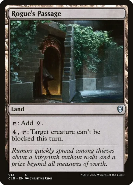 Rogue's Passage, Magic card CLB 913 — Commander Legends: Battle for Baldur's Gate set