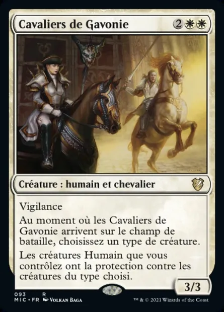 Cavaliers de Gavonie, carte Magic MIC 93 — extension Midnight Hunt Commander