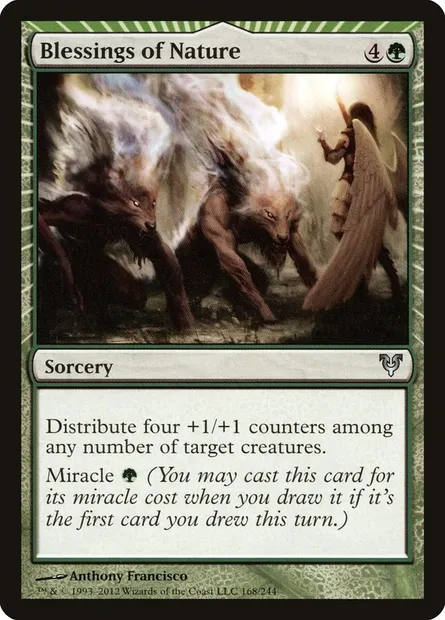 Blessings of Nature, Magic card AVR 168 — Avacyn Restored set