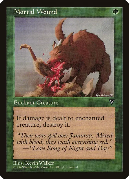 Mortal Wound, Magic card VIS 113 — Visions set