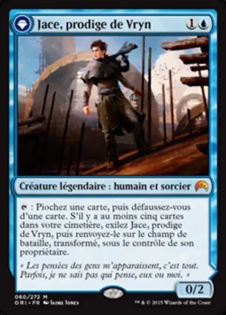 Jace, prodige de Vryn // Jace, télépathe libéré, carte Magic ORI 60 — extension Magic Origines