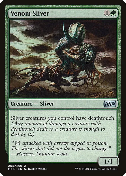 Venom Sliver, Magic card M15 205 — Magic 2015 set