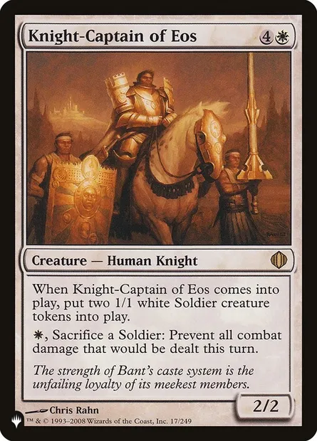 Knight-Captain of Eos, Magic card PLST ALA-17 — The List set