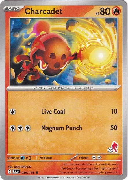 Charcadet, Pokémon card BA24 039-56 — Battle Academy 2024 set