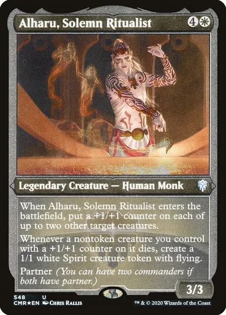 Alharu, Solemn Ritualist, Magic card CMR 548 — Commander Legends set