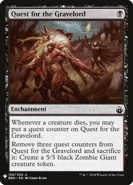 Quête du Seigneur des tombes, carte Magic PLST BBD-156 — extension The List
