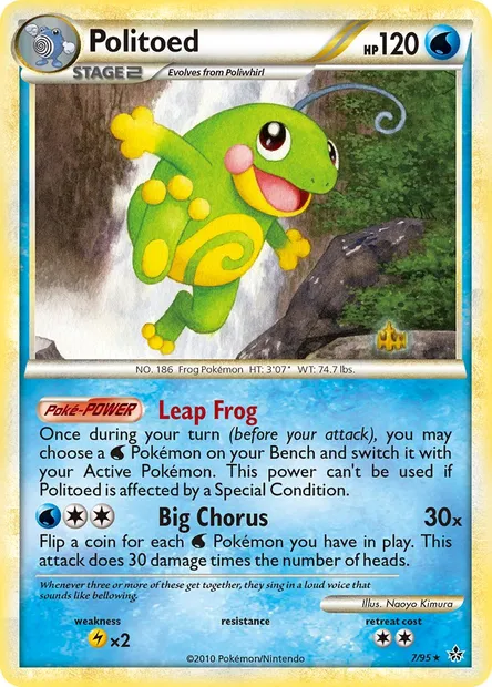Politoed, Pokémon card UL 7 — Unleashed set